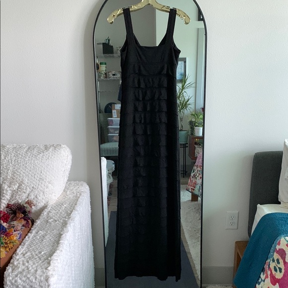 Max Studio Black Ruffled Dress - Picture 2 of 5